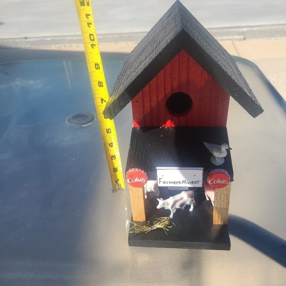 Farmers Market Custom Made New Bird House Amazing‎ Detail & Color 11' by 11'